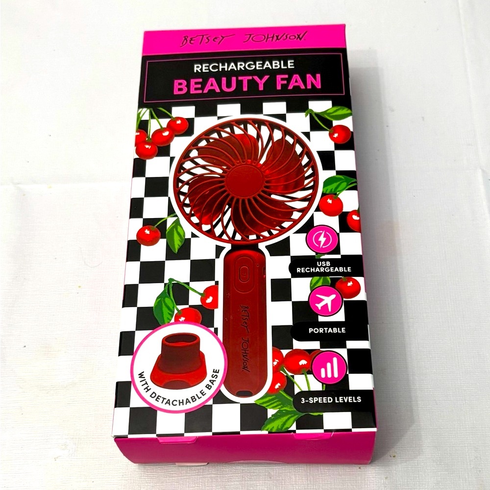 Betsey Johnson Rechargeable Beauty Fan